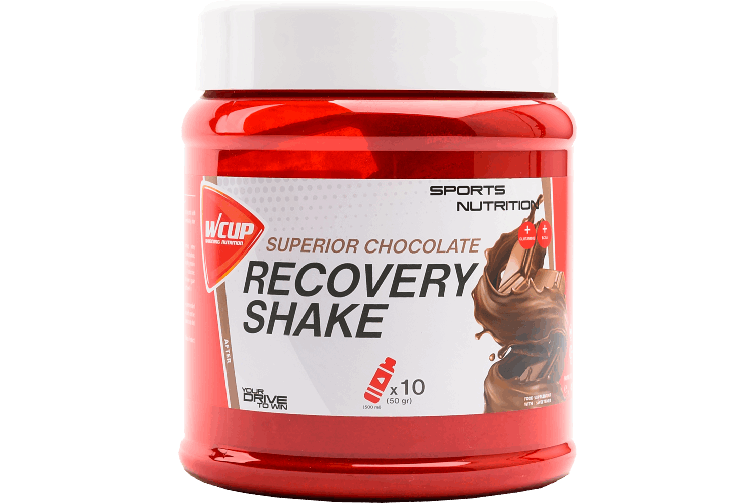 Wcup - Recovery Shake Superior Chocolade 500 Gram